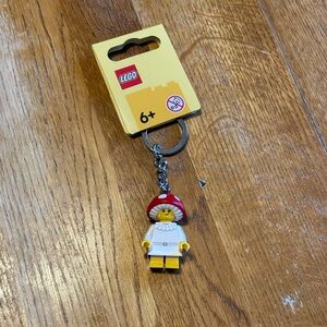 LEGO Red and White Mushroom Minifigure Keychain